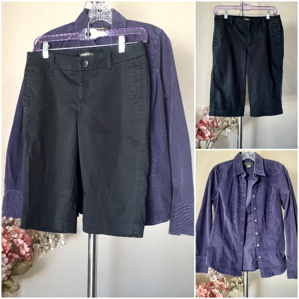 Eddie Bauer Corduroy Shirt Jacket + Bonus Today Shorts